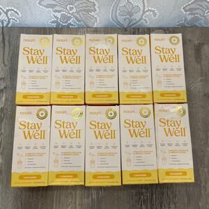 Nouri Staywell Lemonade Probiotics Drink Mixes exp 25 10 boxes